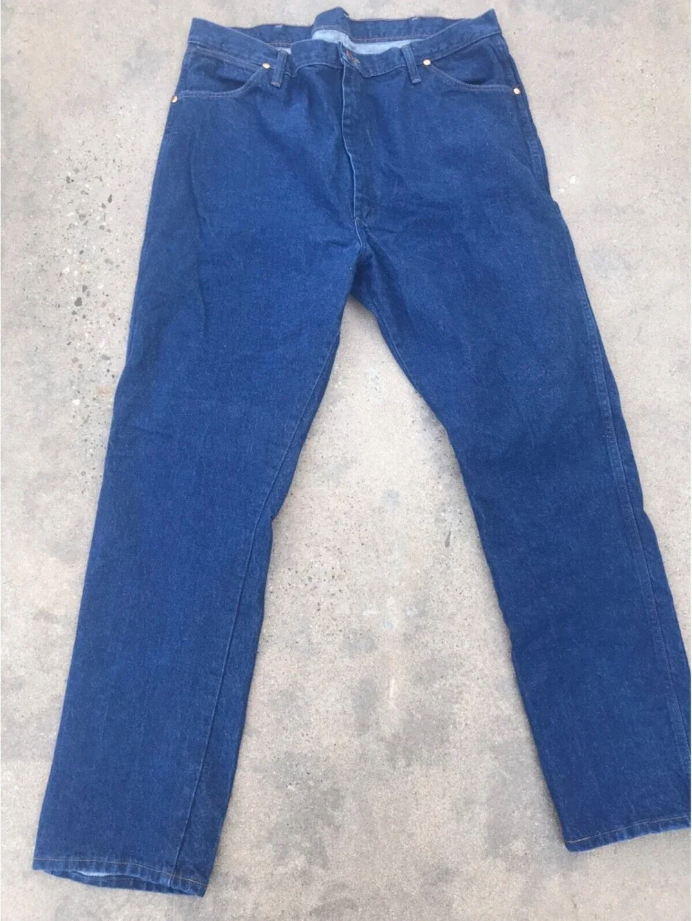 Vintage Wrangler Jeans 13MWZ Regular Fit Denim Blue Jeans Western Mens 42x34